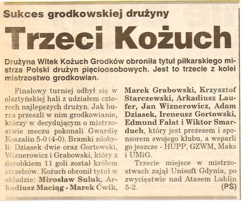 18.03.1996 - MISTRZOSTWO POLSKI